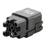 HDC insert, Female, 400 V, 10 A, Number of poles: 12, Crimp connection, Size: 1