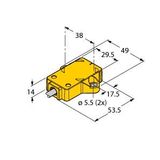 Inductive Angle Sensor With Analog Output For Use in Vehicle Board Nets   RI360P1-QR14-ELU4X2/S97