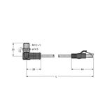 Industrial Ethernet Cable Extension Cable   WSSD-RJ45S-4414-10M
