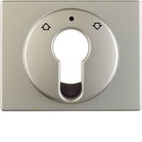 Centre plate f. key push-b. f. blinds/key switch, arsys stainl. steel 