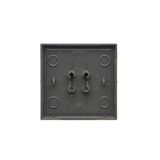 Buttoms for quadruple pushbutton / double roller blind pushbutton without pictogram, (rocker), Simon 24, IP20, black matt