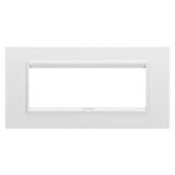 LUX PLATE - IN METAL - 6 MODULES - MONOCHROME SATIN WHITE - CHORUSMART