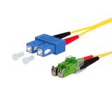 OpDAT patch cord SC-D/E2000-D APC OS2, 1.0 m