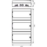 Hermetic switchboard RH-54/3B (white door)