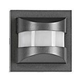 Motion Detector - top part, 180ø, 8m, 3-wire, Master, anthra