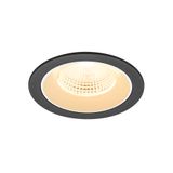 NUMINOS© L recessed ceiling light 3000K 55ø IP20 round bl/wh