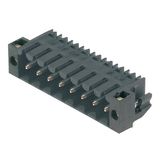 PCB plug-in connector, male header, Solder flange, THT/THR solder connection, 3.50 mm, Number of poles: 7, 90°, Solder pin length (l): 1.5 mm, tinned, black, Tape