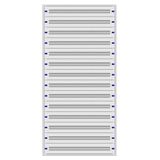 Installation insert 4-42L complete, 14 rows, plastic