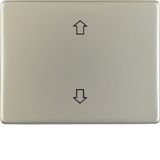 Rocker imprinted arrows symbol, arsys, stainless steel, metal matt fin