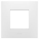 EGO INTERNATIONAL PLATE - IN TECHNOPOLYMER - 2 MODULES - SATIN WHITE - CHORUSMART