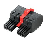 PCB plug-in connector, female plug, 7.62 mm, Number of poles: 6, 180°, PUSH IN without actuator, Tension-clamp connection, Clamping range, max. : 10 mm², Box