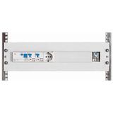 19" DIN-rail panel, 3U, RAL7035