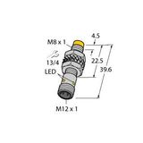Inductive Sensor With Increased Switching Distance   NI3-M08K-VN6X-H1341