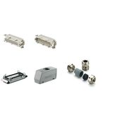 RockStar® HDC kits-Heavy-duty connectors, Kit, HE, Size: 8, Poles: 24, Screw connection, 500 V, 16 A, diecast aluminium, M 32