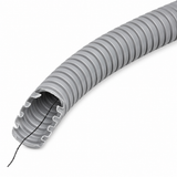 Pliable Corrugated Conduit with Pulling Wire 50m 25mm 750N Grey