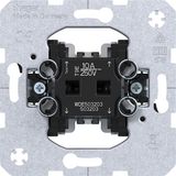 Push button make and break contact, separate input