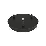 1906 PENDULUM 3X CANOPY ROUND BK OSRAM