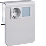 acc.box SL20115 socket+LED p.white