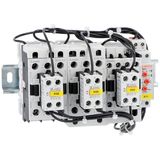 Completa star-delta starter, open frame, for starting time up to 12 seconds and a maximum of 30 operations/hour, max IEC operating current 60A. Coil voltage 230VAC 50/60Hz