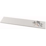 XME0608C Front cover, +mounting kit, vertical, empty, HxW=150x800mm, grey