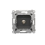Light push button, 10AX, graphite mat