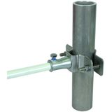 Pipe clamp D 40-60mm StSt with socket ZDC D 16mm  f. DEHNiso