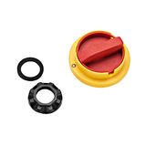CAPUS Panel Rotary handle for door coupling drive yellow-red