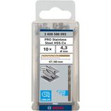 Metal Drill Bits HSS-Co 4.3mm 10 pcs.