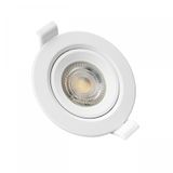 FIALE CORE FLAT GU10 IP20 FI90X26MM WHITE ROUND ADJUSTABLE
