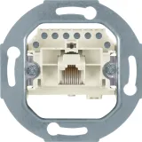 UAE socket, 8-pin, white, flush-mounted module insert