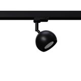TRACK SPOTLIGHT 3 PHASE MOVABLE OCULARE BLACK GU10 4000K 7W 530LM