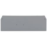 End and intermediate plate 2.5 mm thick gray
