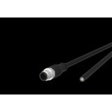 M12 Sensor/actuator cable, A-coded, 5.0 m, M12 plug straight - free li