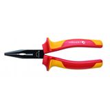 HOEGERT Elongated, straight pliers  160 mm, 1000 V, VDE