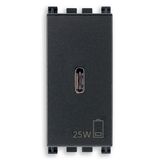 PD C-USB power unit 25W grey