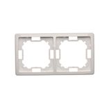 Double frame, white