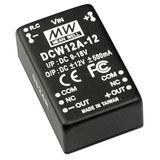 DCW12C-05 DC/DC Converter 36-72V:+/-5V 1200mA 12W, MEAN WELL