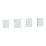 Push button, KNX, Merten System Design, 4gang, rockers, lotus white