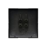 Roller blond switch with key, black matt, 10A