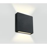 BLACK IP65 WALL RECESSED COB 2W WW 700mA DARK LIGHT