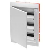 DECORATIVE ENCLOSURES PRE-ARRANGED FOR HOUSING TERMINAL BLOCKS - BLANK DOOR - WHITE - 36 (12X3) MODULES