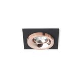SHARM SQ I recessed black copper/copper 230V LED 10W 24° 3000K