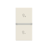 Rocker cover dimmer symbol - 1M - White
