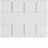 Push-button 4gang, Arsys, polar white glossy