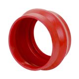 Red bellows for mushroom push-button