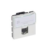 RJ45 socket Mosaic category 6 UTP 2 modules white