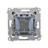 Loudspeaker socket, Inox, metallized