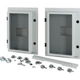 XTMP2N4FCC-XMV-H550W1000 Front cover for 2x NZM4-XMV, fixed, HxW=550x1000mm, IP55, grey