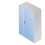 Double-wing door, asymmetrically separate, instead of single-wing door HxW=2200x 900...8MF3124