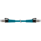 RJ45 male 0° / RJ45 male 0° shielded FRNC/LS0H 4x2xAWG27 bu UL 60m